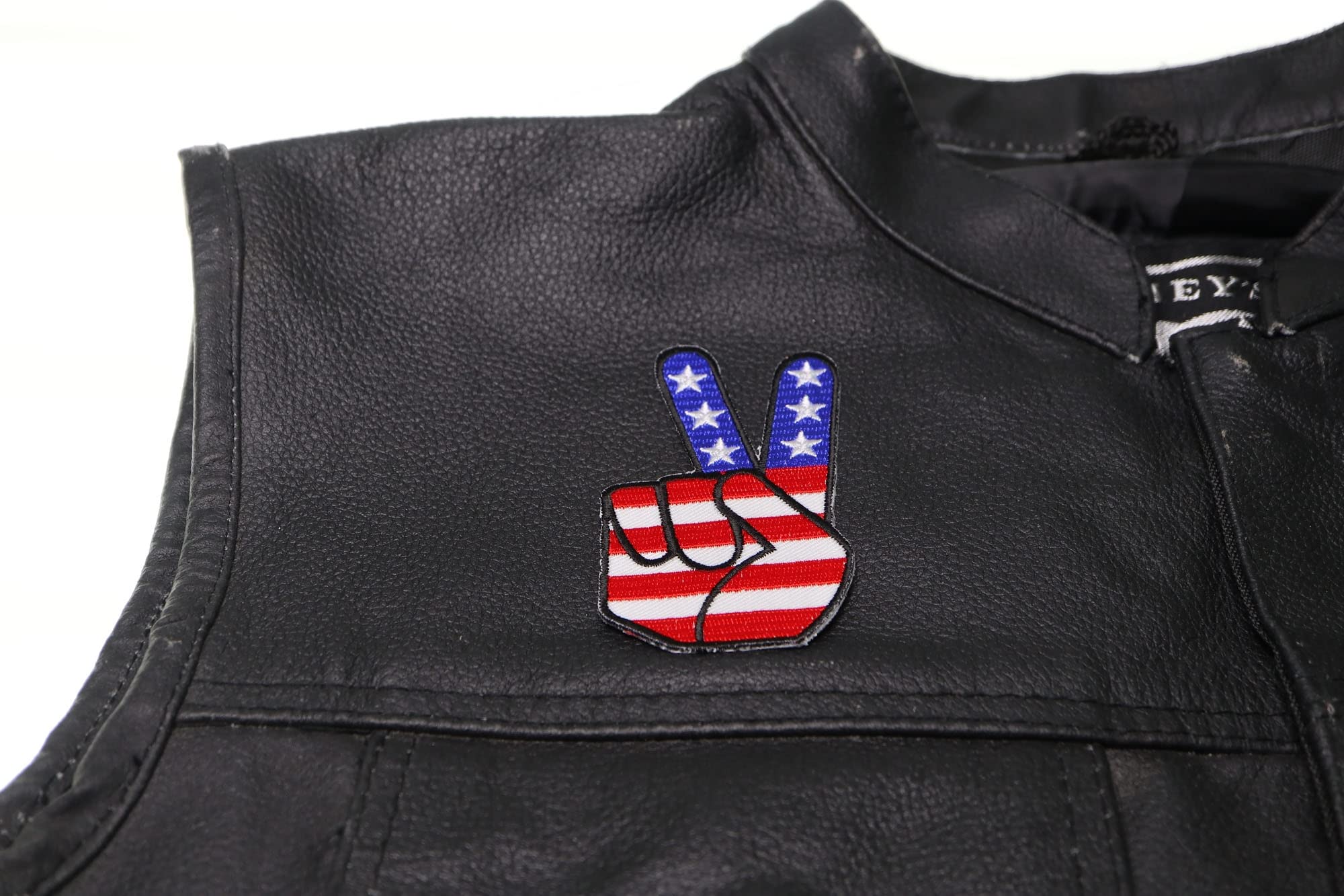 Amazon.com: Peace Hand Sign with American Flag Patch - 2.1x3.5